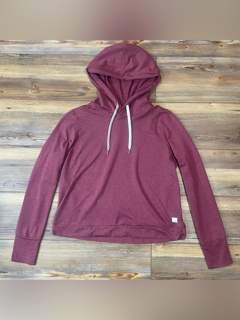 Vuori Halo Essential Hoodie Shirt  Maroon Women’s Size Medium